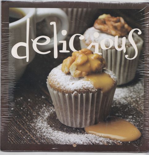 DELICIOUS DESSERTS 2015 Mid Medium Size Wall Calendar NEW Cupcakes Cookies Pies