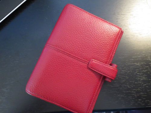 Filofax Finchley in Personal Red (With Winter Themed Dividers)