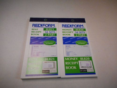 Rediform Office Products RED8L820 Rent Receipts Carbonless 2 Parts