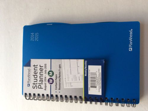 2014/2015 PLANAHEAD Weekly/Monthly Academic Planner 5.75&#034;W x 8&#034;L. ROYAL BLUE