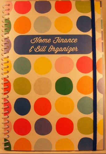 Monthly home finance bill and receipt organizer calendar and interest rate chart for sale