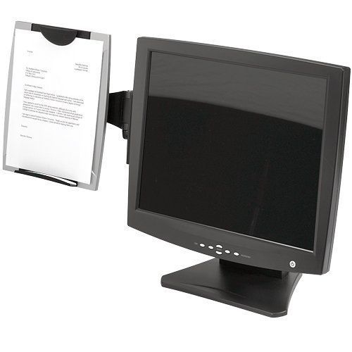 NEW Fellowes(R) Office Suites Monitor Mount Copyholder, Black/Silver