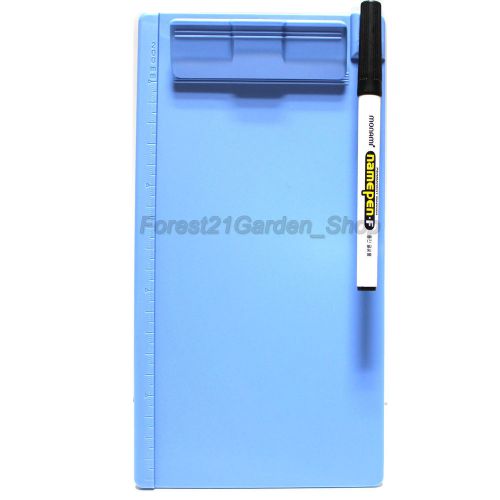 Kapamax mini clip board holder for receipt bill memo document writing - blue for sale