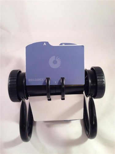 Rolodex open rotary desktop 2.5&#034; x 3&#034; a to z card file business office use gc for sale