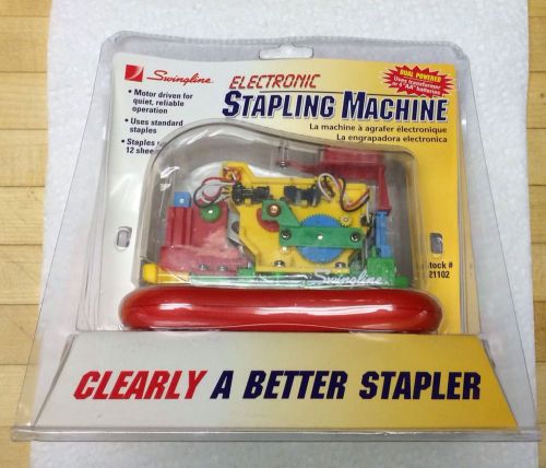 Swingline Clear Electronic Stapler 21102, UNOPENED, desk school office FREE SHIP