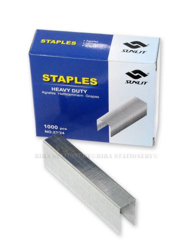 2x heavy-duty (23/24) good quality staples 1000 count per box for office home for sale