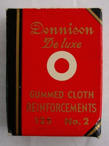Vintage Dennison De-luxe Gummed Reinforcements No.2