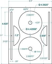 200 CD/DVD Labels  Compulabel® Full Face Layout