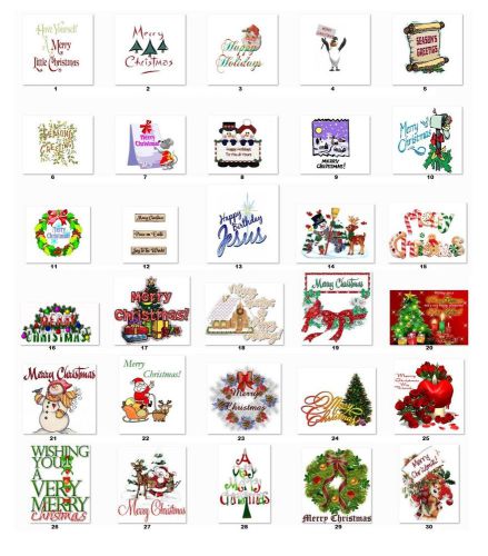 30 Return Address Labels Christmas Greetings Buy 3 get 1 free (cs1)