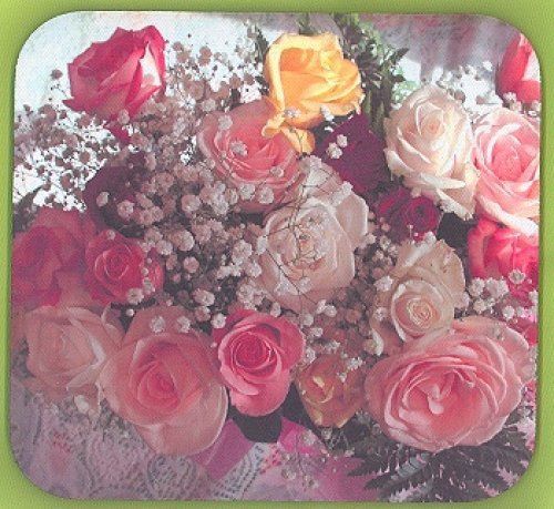 ROSES Heavy Rubber Backed Mousepad #0580 Mother Flowers Birthday Wife