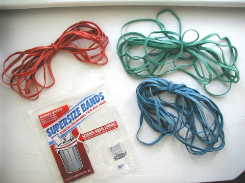 24 pack alliance supersize hd rubber bands 8 each 12&#039;&#039; 14&#034; 17&#034; for sale