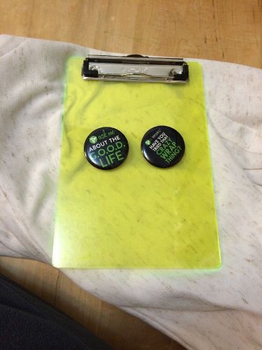 Lime Green Small clipboard And 2 It Works Buttons