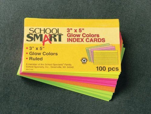 Heavyweight Ruled Index Cards 3 X 5 Inches Pack Of 100 Cherry 088717