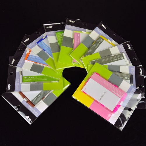BILLY Horizontal/ Vertical Clear Hard Plastic Colors IC/ID Name PC Cards Holders