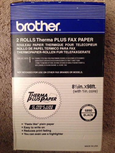 Brother Therma Plus Fax Paper - 2 roll box - NIP