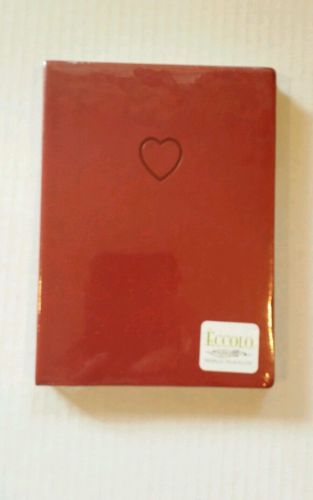 The Original ESSENTIAL RED HEART World Traveler Journal by Eccolo™ BRAND NEW !!!