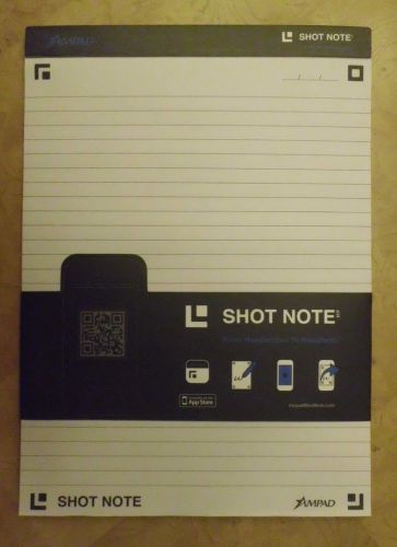 NEW Esselte Pendaflex 20-115 Shot Note Writing Pad, 8.5 x 11.75 Lined Ampad