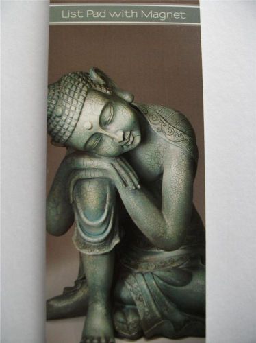 Magnetic List Note Pad New To Do List Shopping Pad Paper Buddha Design 50 Sheets