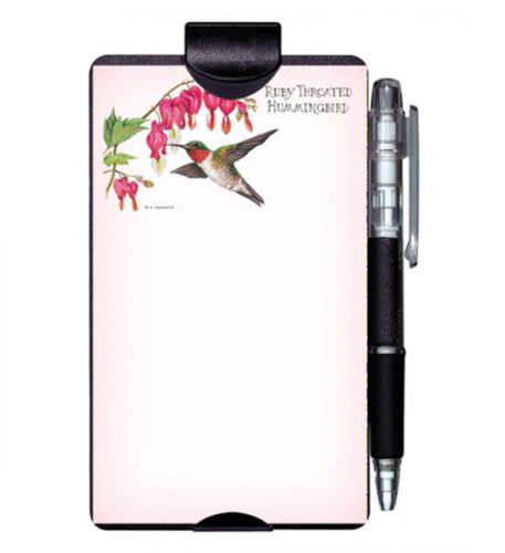 Visor-Clip Auto Notes Hummingbird Note Pad with Pencil and Paper
