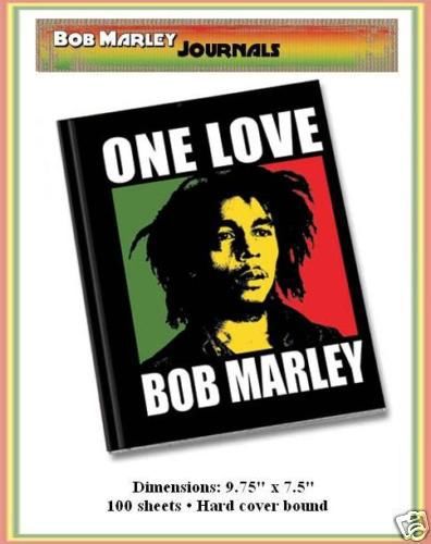 Bob Marley One Love Hard Cover Journal Notebook-New!