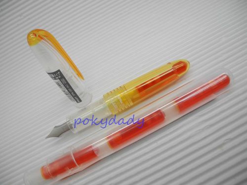 2 pen + 3 cartridge Pilot SPN-20F Petit fine nib Fountain pen A. Orange(Japan)