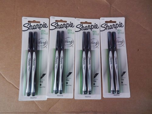Sharpie Stylo Fine Point Pen, No Bleed, Smear &amp; Water Resistant 4 Packs Of 2