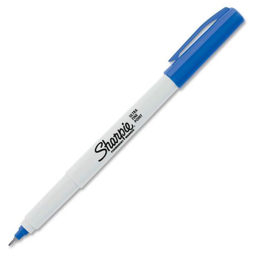 Sharpie ultra fine point permanent markers blue (box of 12) office school supply for sale