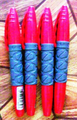 4 bic permanent marker grip pocket - red only for sale