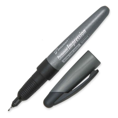 Skilcraft Permanent Impression Ultra Fine Tip Marker - Black Ink - (nsn5203153)