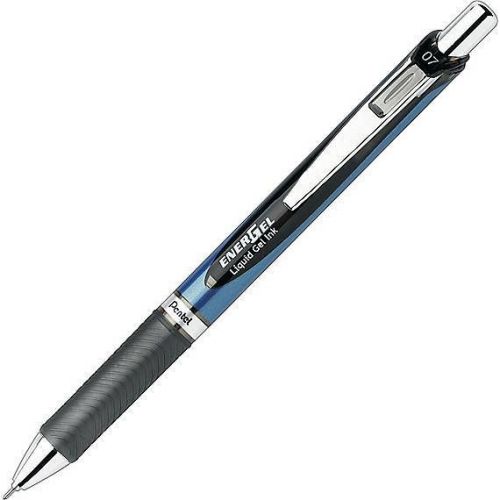Pentel EnerGel® RTX Retract. Gel Pens, Medium Point 0.7 mm, Black Ink, 12/Pk