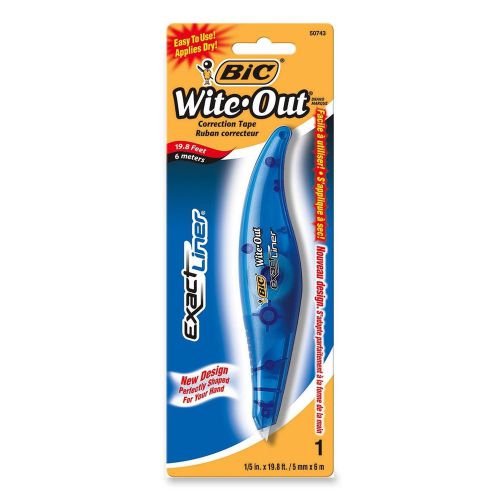 Bic Wite-out Exact Liner Correction Tape Pen - 0.20&#034; Width X 19.80 Ft (woelp11)