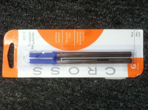 Cross Selectip Gel Rollingball Pen Refill 8521-2 Blue 2 Pack