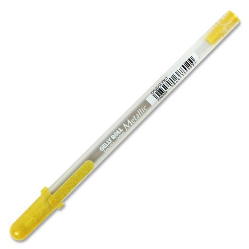 Sakura Of America Metallic Gel Ink Pen - 0.8 Mm Pen Point Size - Gold (sak38802)