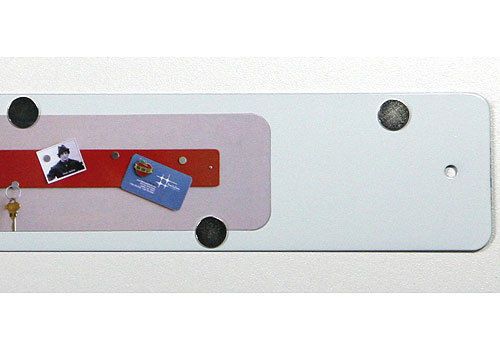 White mini magnetic strip memo bulletin board for sale