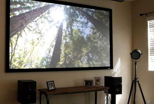 New elite screens r135dhd5 135&#034;(16:9) ezframe - home theater - entertainment for sale