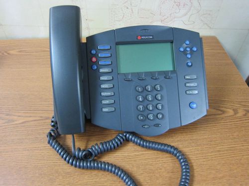 PolyCom SoundPoint IP 501 SIP 3-Line Internet Phone with POE Cable &amp; Docs