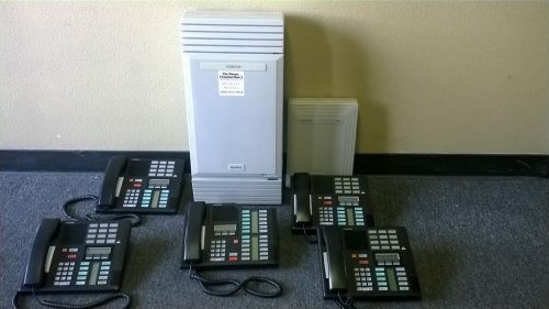 Nortel mics phone system package with (4) m7310 and (1) m7324 &amp; flash voice mail for sale