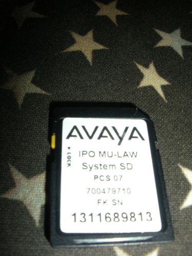 Avaya IP Office 500 V2 SD Card w Embedded Voice Mail + 700479710 205650 270399