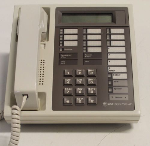 VINTAGE AT&amp;T ISDN 7506 API PHONE With HEADSET &amp; FREE EXPEDITED SHIPPING!!!