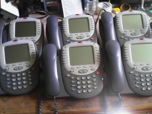 * Lot of 6 Avaya 4620 IP OFFICE  DISPLAY  TELEPHONE SYSTEM  USED NO TESTED