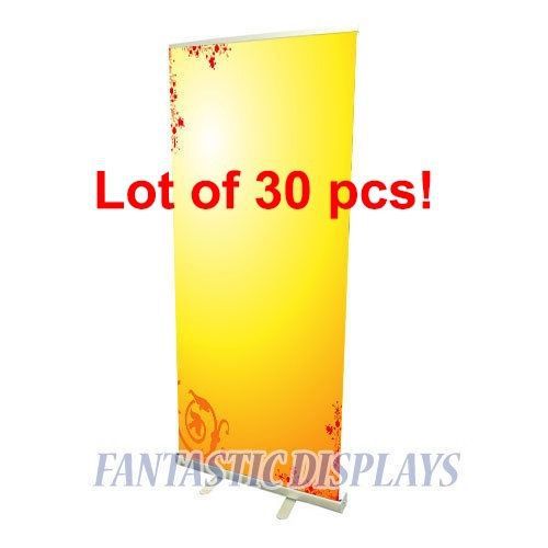 Lot of 30 33&#034; inch retractable roll up trade show banner stands for wholesale! for sale
