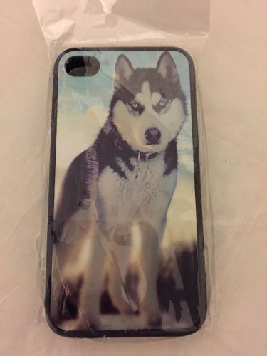 Siberian Husky Print Case For Iphone 4 4s Black