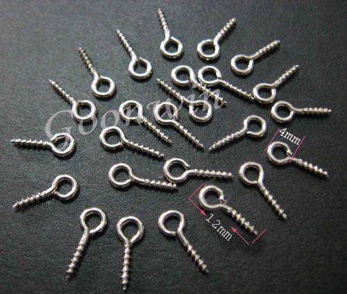300x zinc plated small eye screw 12mm long hdw1 for sale