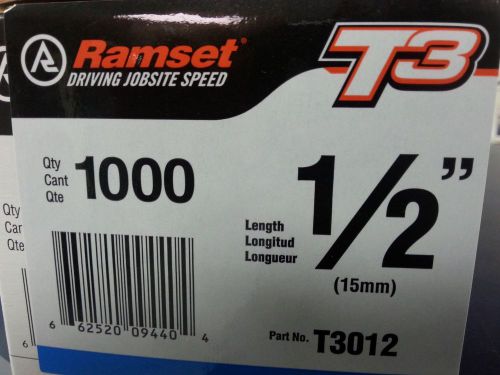 Ramset t3 1/2&#034; strip nails (5000) for sale