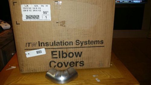 Aluminum elbow covers -90 deg   itw insulation systems 1 case 50 pcs for sale