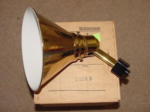 Halo L-1526-B L1526 Power Trac Brass Lampholder Light Vintage White Flash Inside