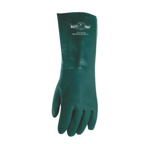 Green pvc coated glove 167l for sale