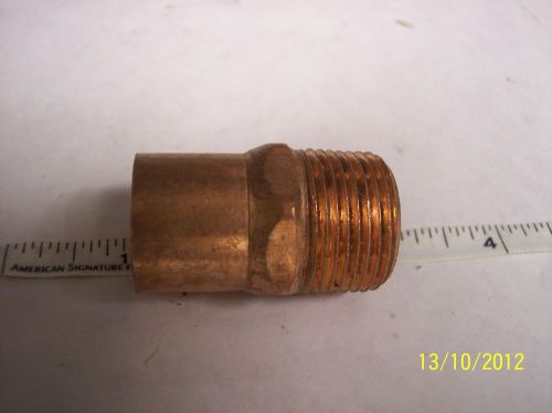Mueller Streamline Copper 3/4&#034; FITTING WC-404 FTG x M Threaded Street Adapter  W