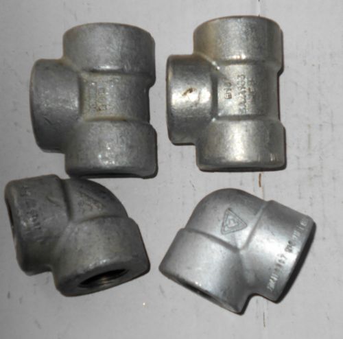4 Pieces New, Galvanized  Pipe Fitting  1&#034;