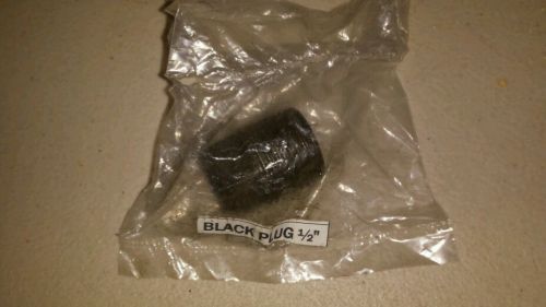 1/2 inch black square end pipe plug